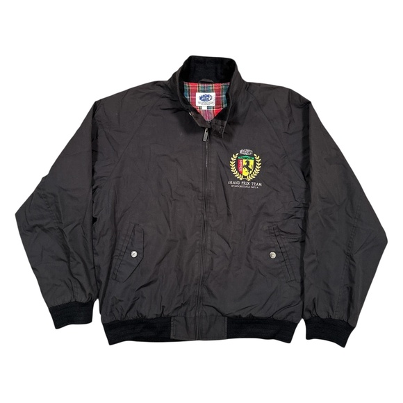 Vintage 90s Ferrari Magneti Marelli Flannel Lined Windbreaker Jacket Mens M/L - Picture 1 of 12